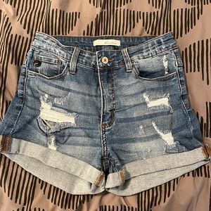 Distressed Jean Shorts
